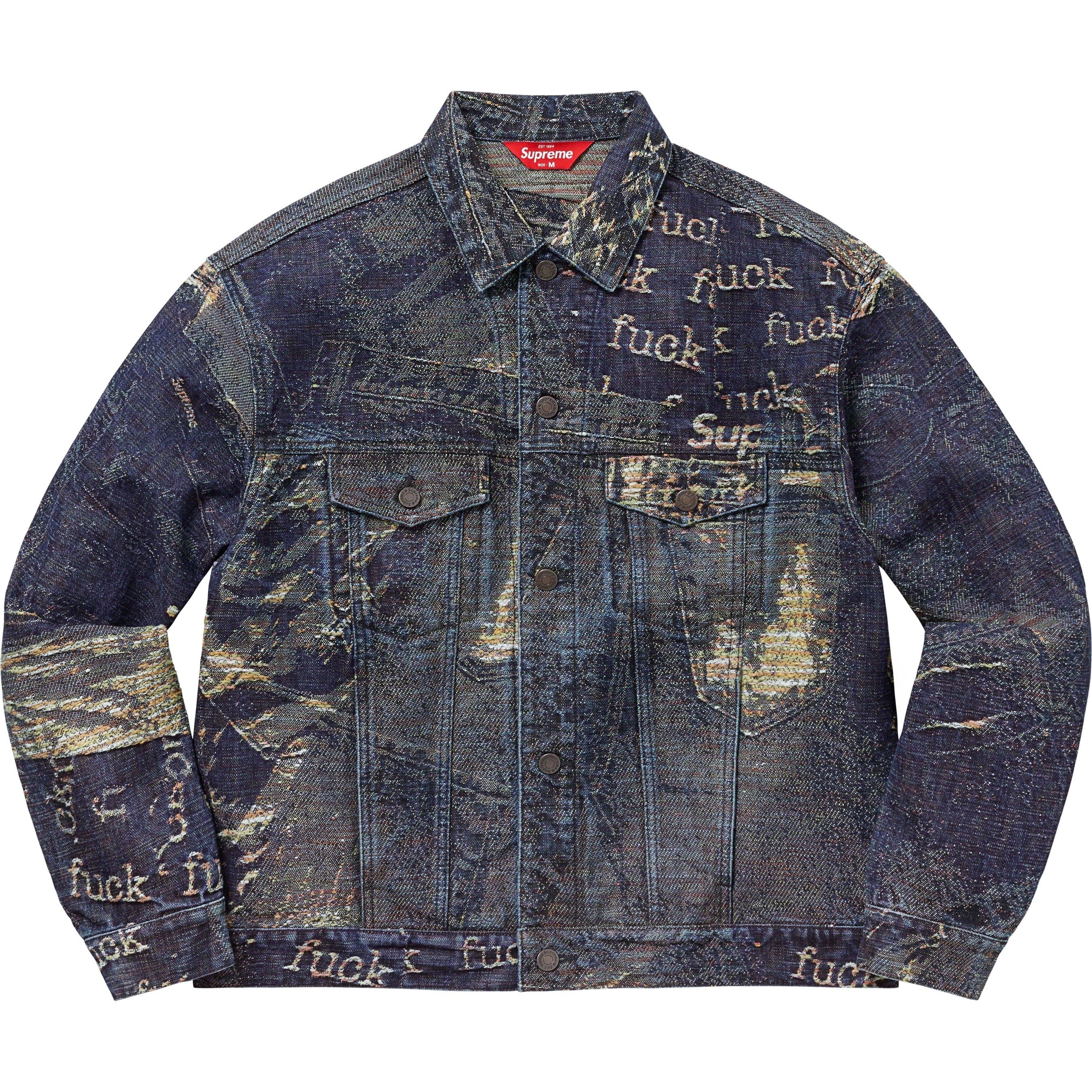 Archive Denim Jacquard Trucker Jacket view 11